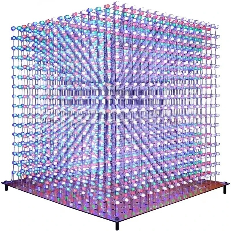Diy For Electronics - 3 D16mini Işık Küpü Kiti 16x16x16
