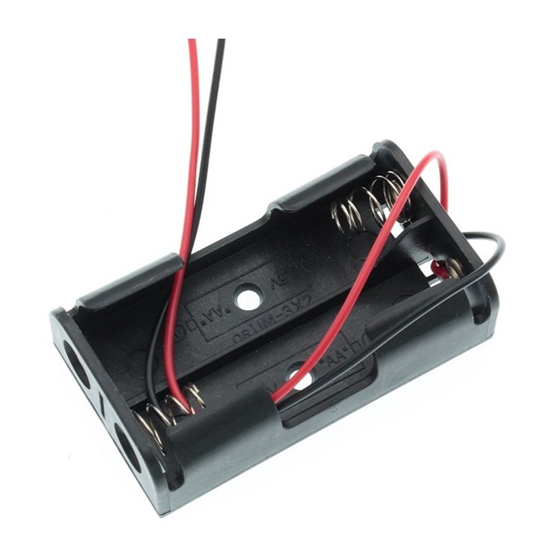 Diy Electronics Wire - AAAEL-100 Adet 2AA Pil Kutusu Kutusu