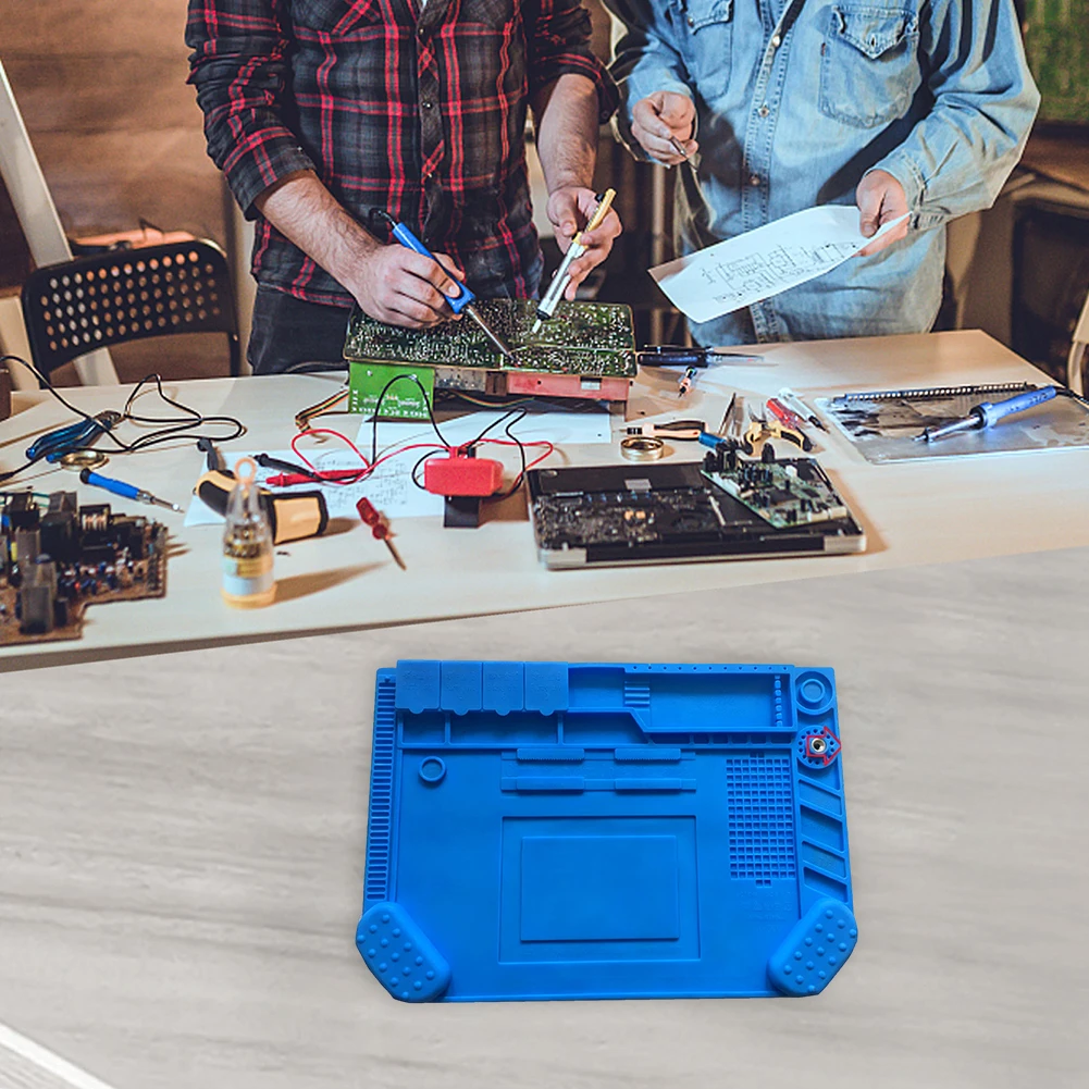 Diy Electronics Workstation - A-500 Lehimleme İstasyonu Mat Silikon Çalışma