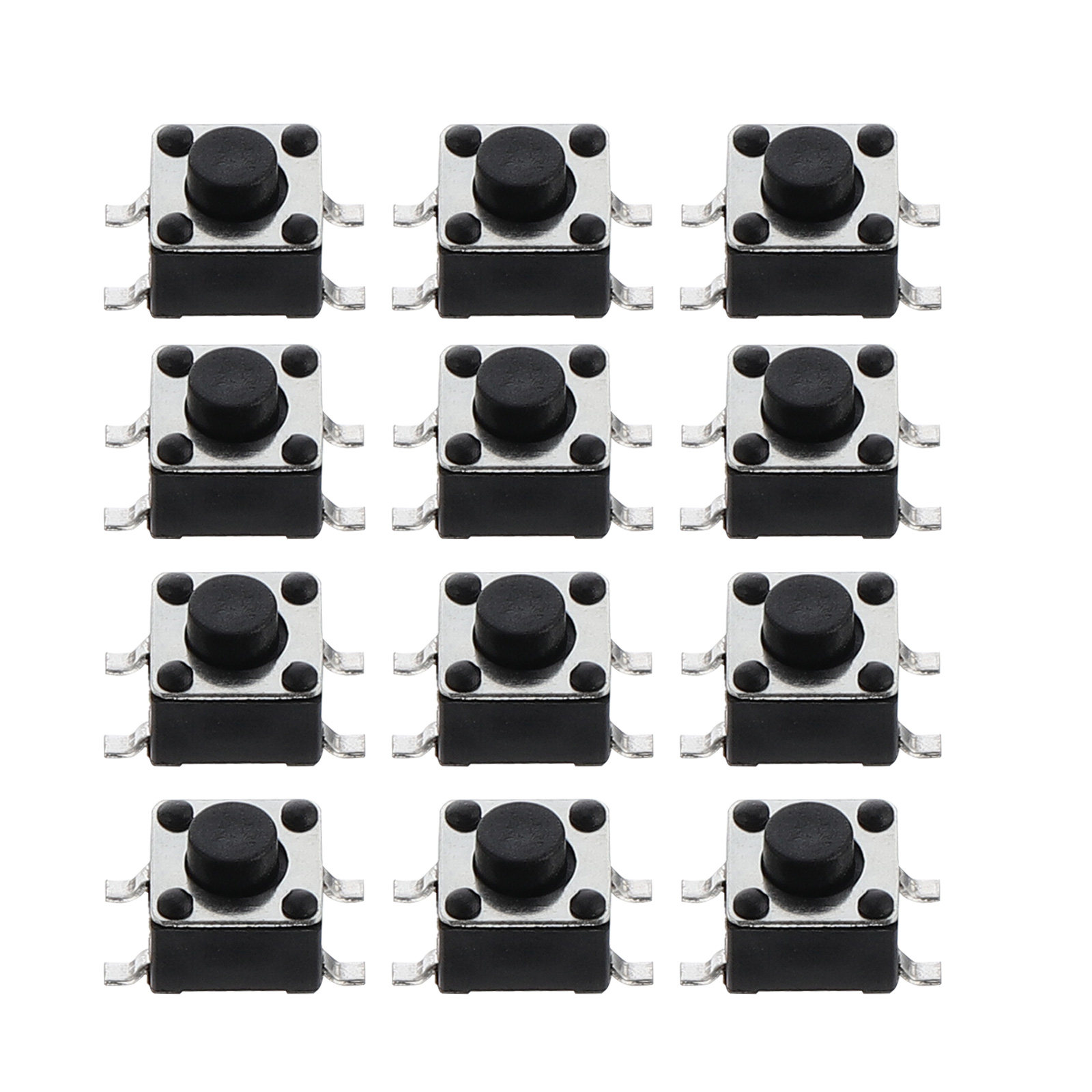 Push Button Tactile - 100 Adet Dokunsal Basmalı Düğme Anahtarı