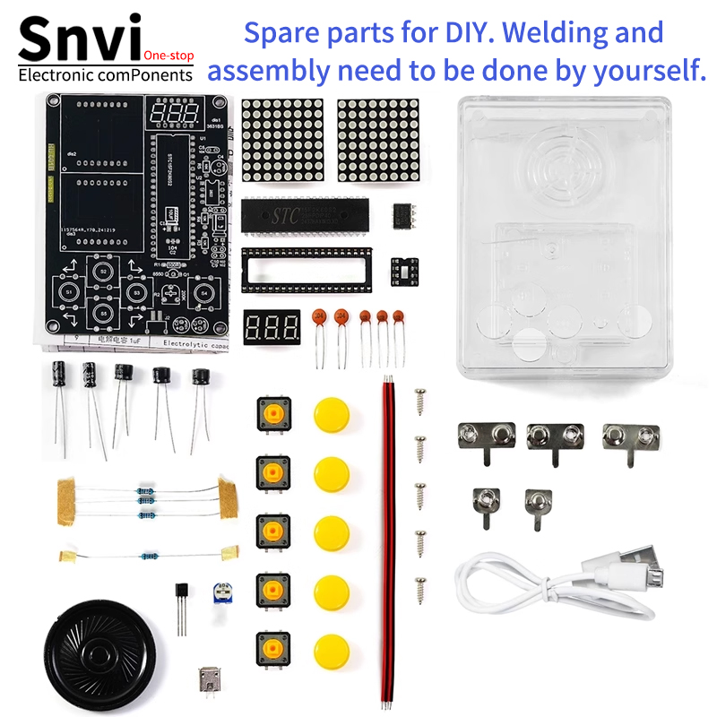 Diy Electronics For Kids - Snvi DIY Piksel Oyun Konsolu Kiti