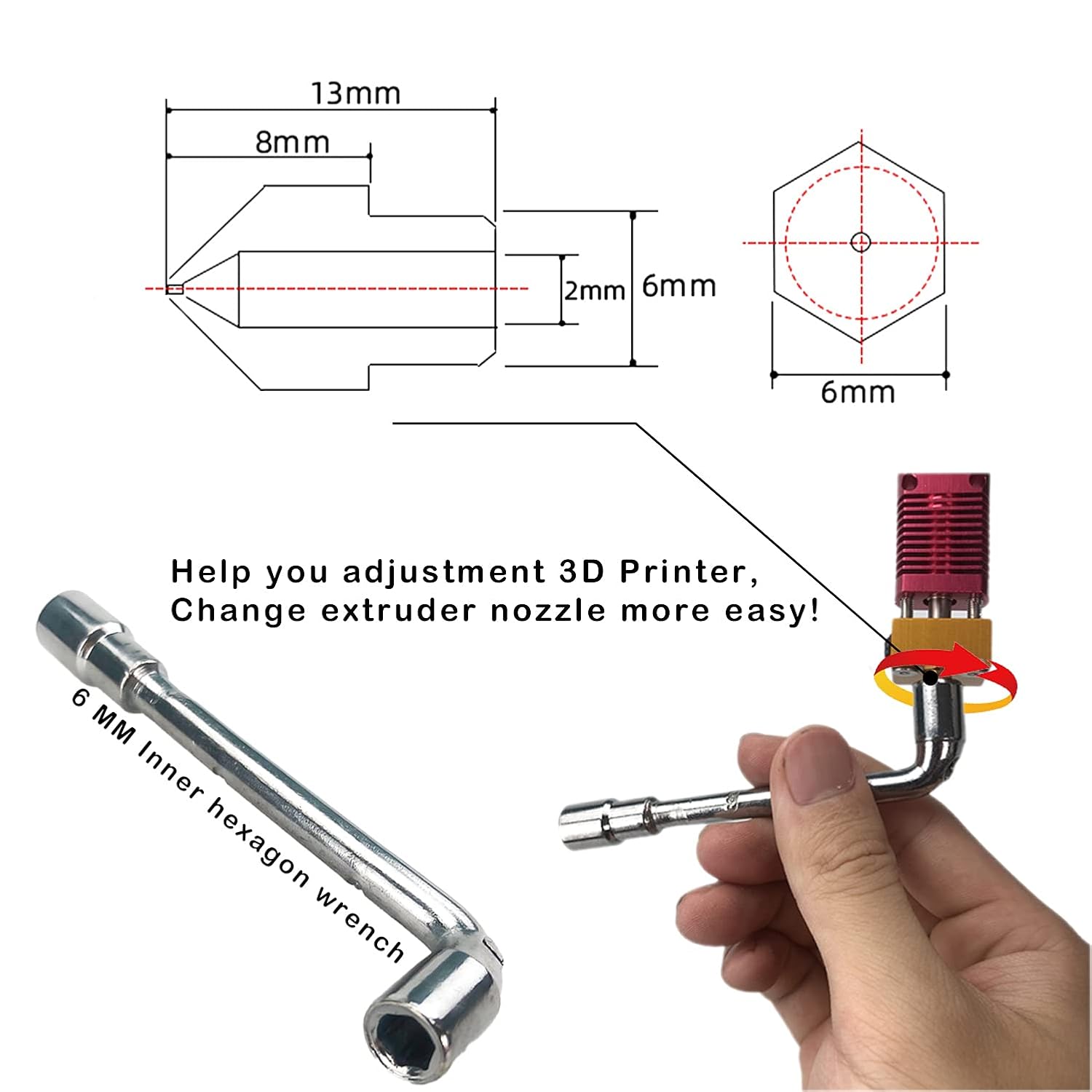 CREALITY 20 Adet MK8 Pirinç Me - Creality Printer K1 incelemesi ve fiyatı