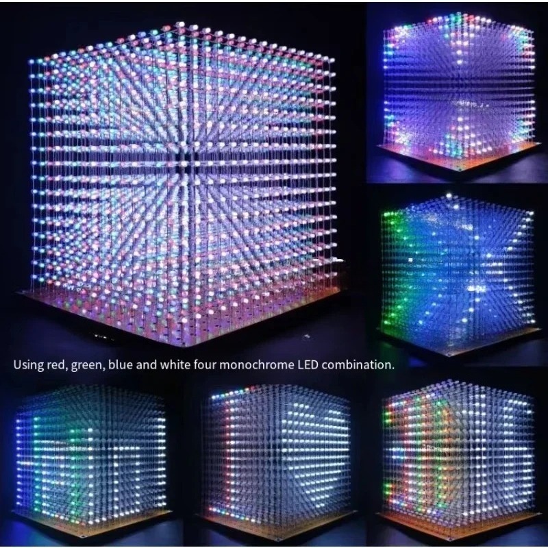 3 D16mini Işık Küpü Kiti 16x16 - Diy For Electronics incelemesi ve fiyatı