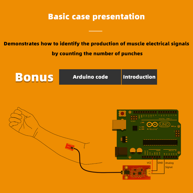 Biyosensör EMG Biyometri Kuru  - Diy Wearable Electronics incelemesi ve fiyatı