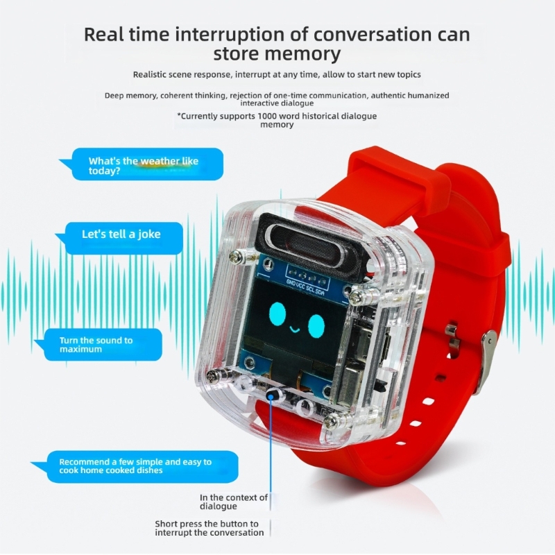 AI Ses Kontrolü İzleme Şarj Ed - Diy Wearable Electronics incelemesi ve fiyatı
