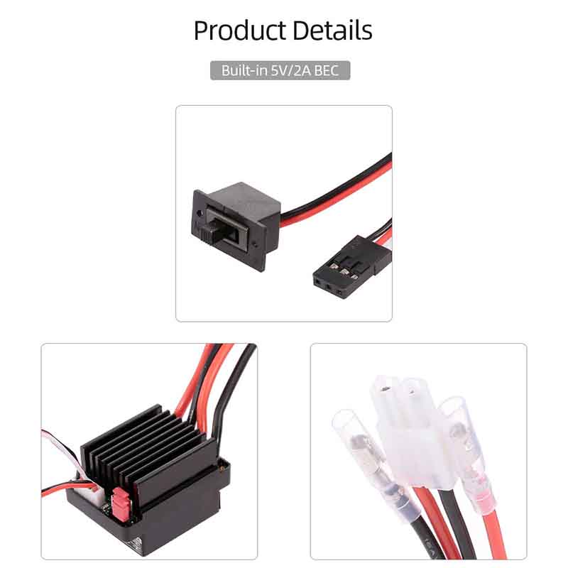 NEEBRC 320A Fırçalı ESC 60A El - Diy Electronics Motor incelemesi ve fiyatı